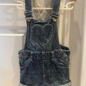 H&M Blue Denim 6-9 months overalls